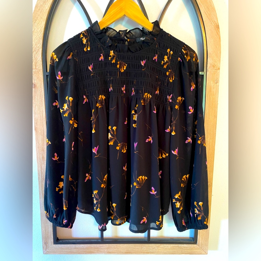 Madewell Floral Long Sleeve Top- NWT Small